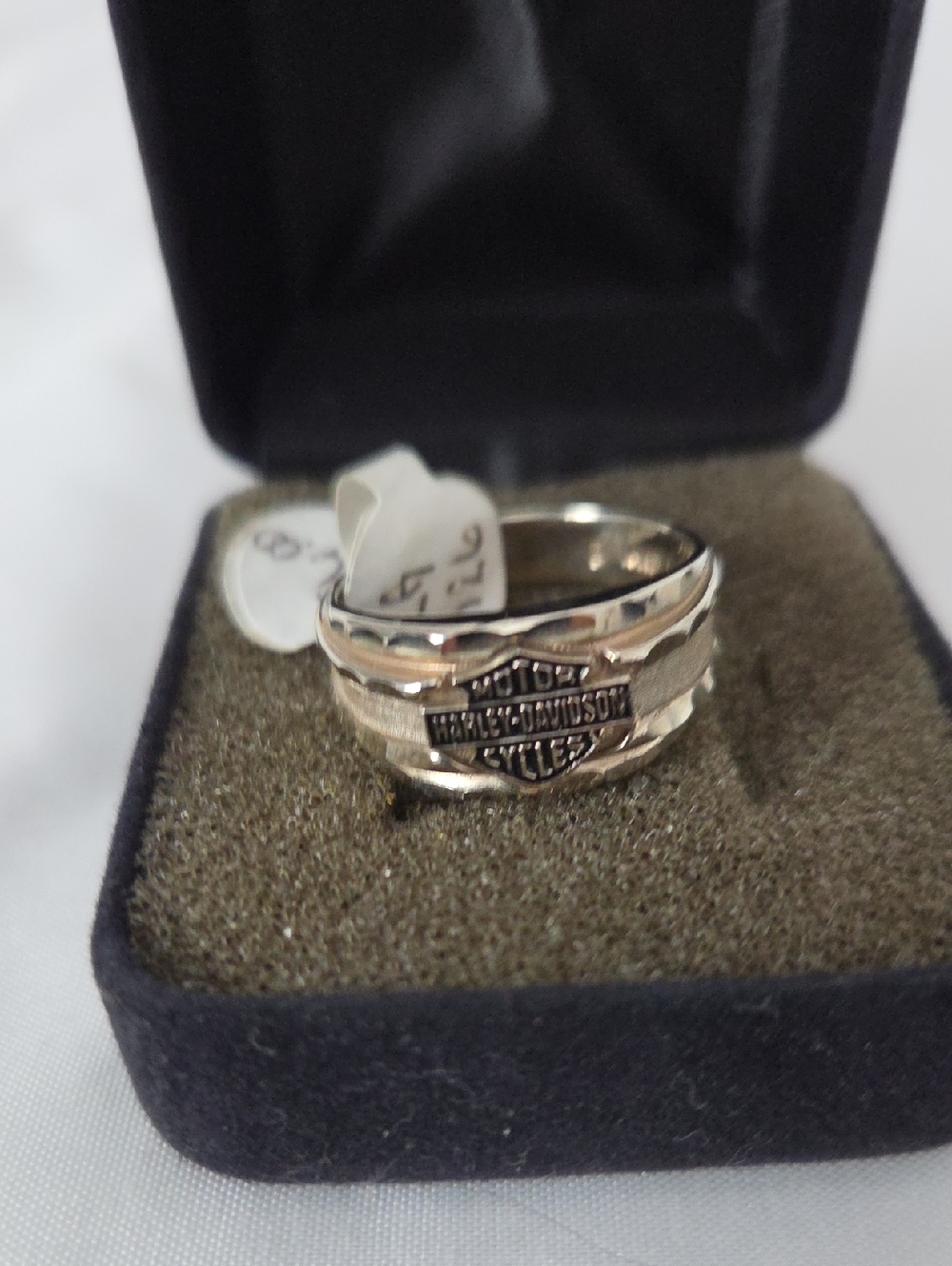 Harley-Davidson New 10k White Gold Ring.